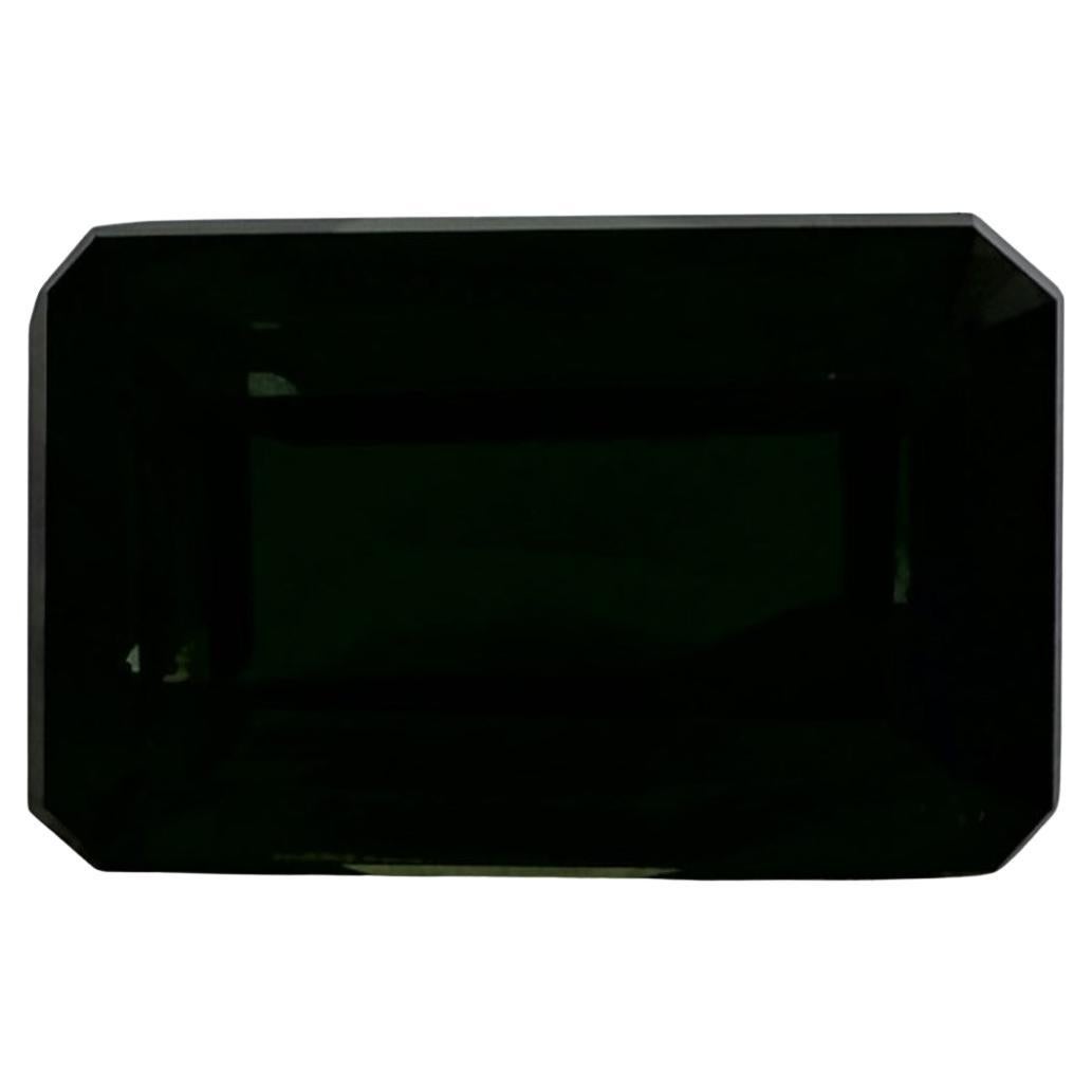 Gema suelta de zafiro verde octogonal de 3.11 qt en venta