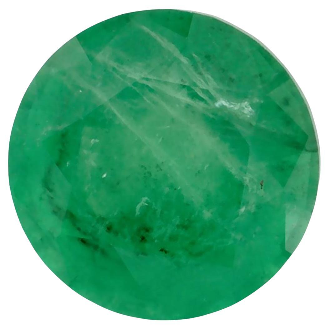1.17 Ct Smaragd Runde Lose Edelstein im Angebot