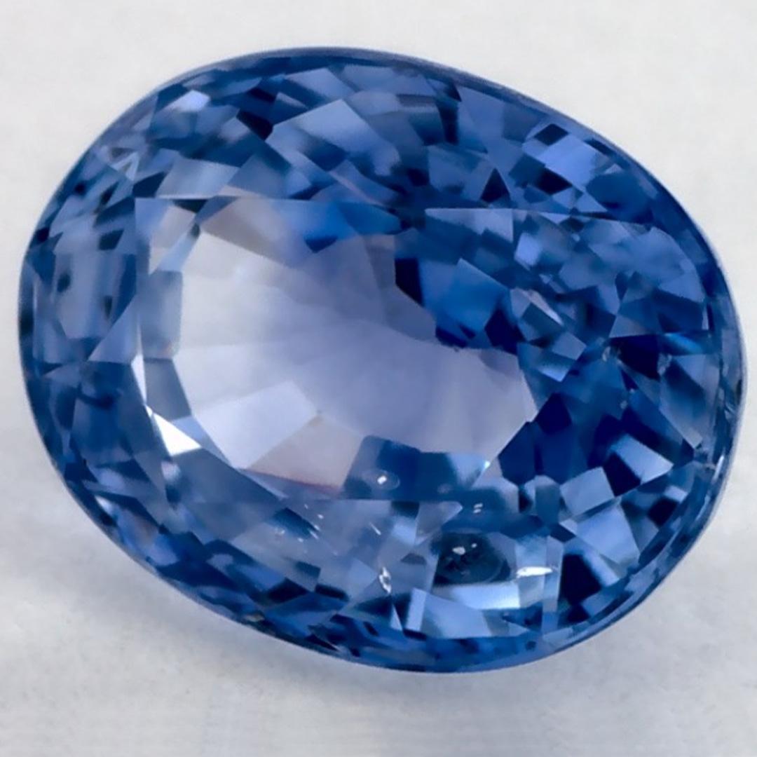1.99 qt Zafiro Azul Oval Gema Suelta Corte oval en venta