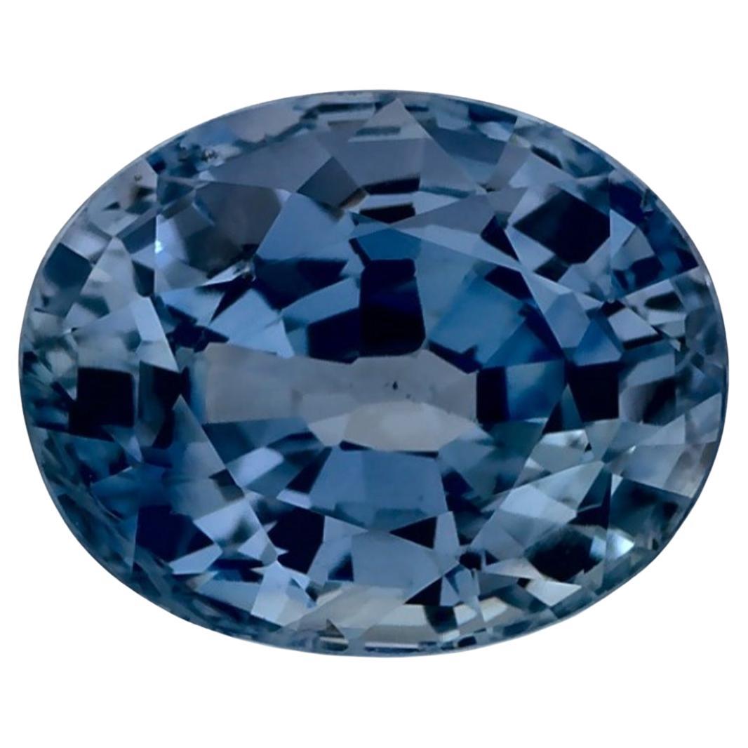 2.03 carati di zaffiro blu ovale sfuso
