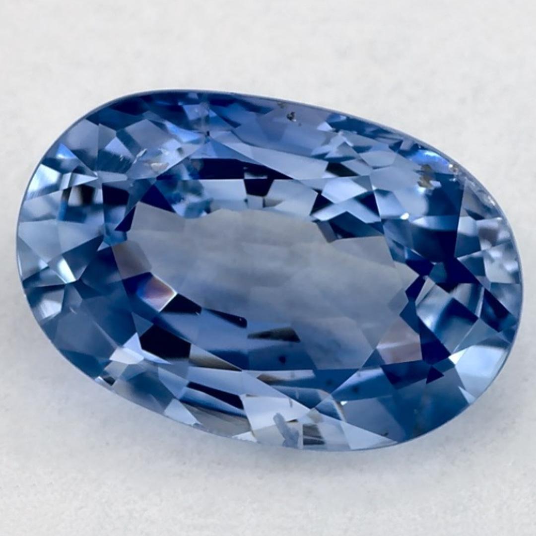 Taglio ovale 2.18 carati di zaffiro blu ovale sfuso in vendita