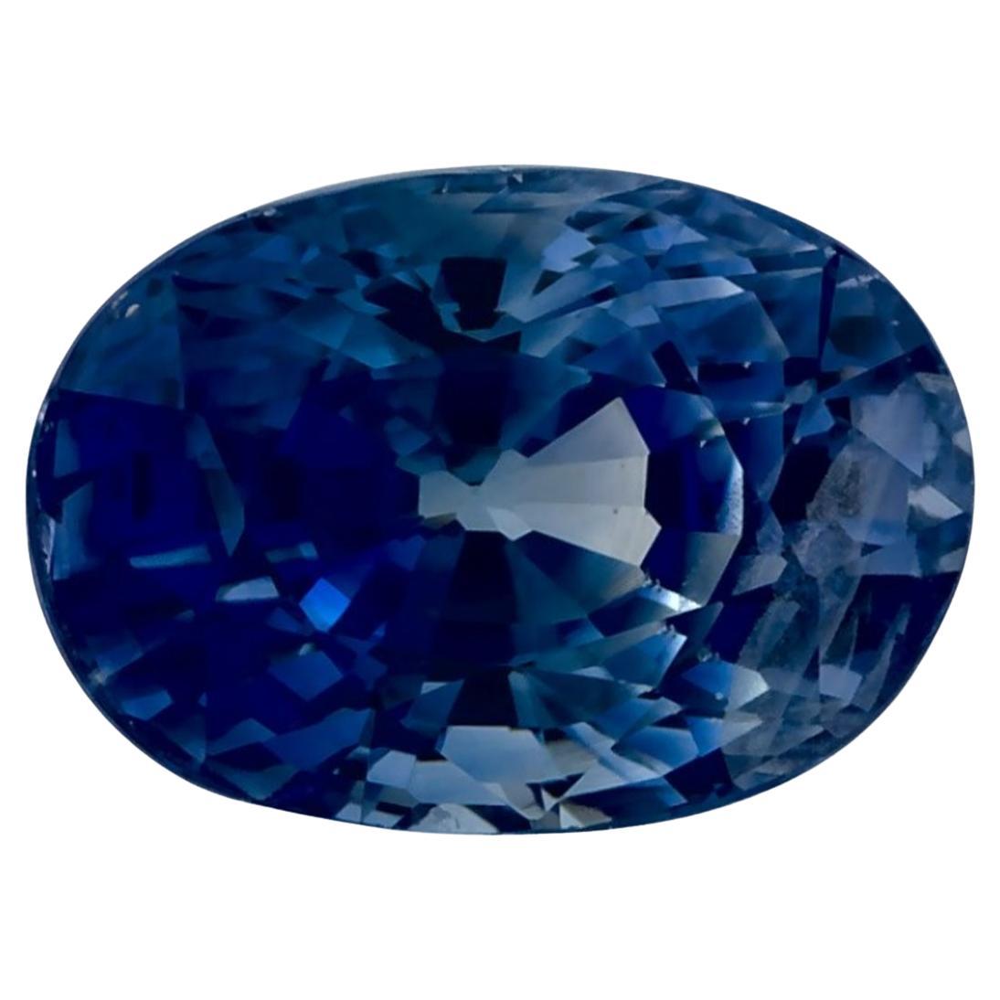 2.56 carati di zaffiro blu ovale sfuso