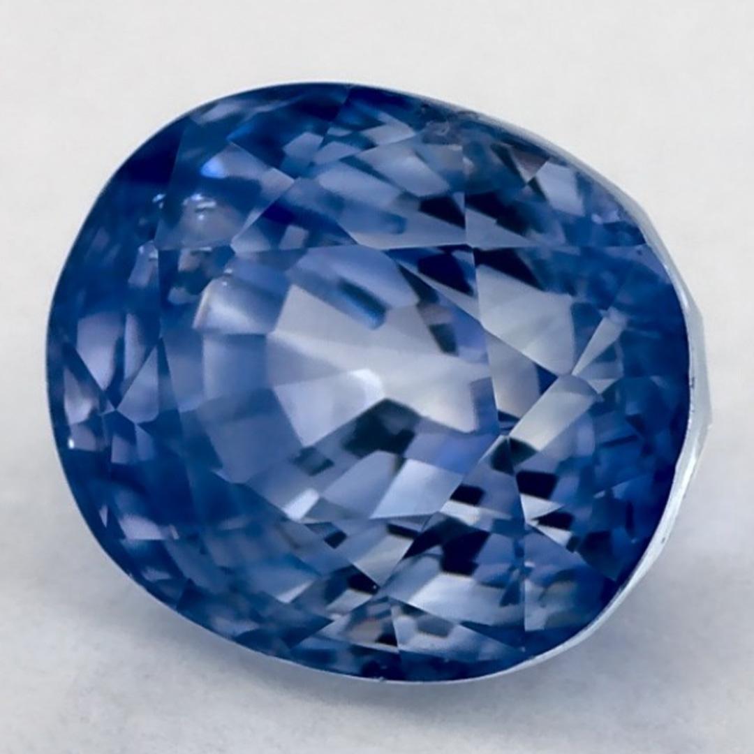 2.61 Karat Blauer Saphir Oval Loser Edelstein (Ovalschliff) im Angebot