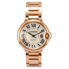 Reloj automático Cartier Ballon Bleu mediano de 36 mm, modelo w69004z2/3003, en oro rosa de 18 quilates