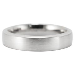 Unisex Tiffany & Co. The Charles Setting Platinum Satin 5MM Finish Band Ring