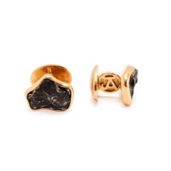 Herren-Manschettenknöpfe „Jorge Adeler Sikhote-Alin Meteorit“ aus 18 Karat Roségold im Tuxedo-Set