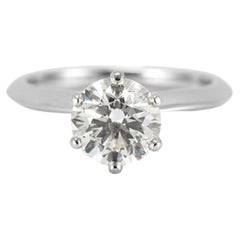 Tiffany & Co. The Tiffany Setting Platinum Gia 1.24ct Diamond Engagement Ring