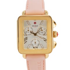 Ladies Michele by Fossil Deco Sport 36MM mww06k000072 Silver Dial Quartz Watch