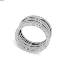 Men’s Bvlgari Bugari Iconic b.zero1 Four-Band 18K White Gold Band Ring