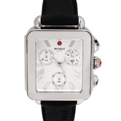 Orologio da donna Michele Deco Sport 36 mm mww06k000071 con quadrante argentato, cassa in acciaio e movimento al quarzo