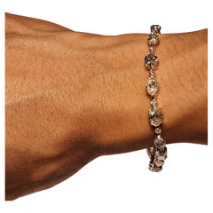 Bracelet fantaisie marquise et ovale de 12,59 carats Certifié IGI
