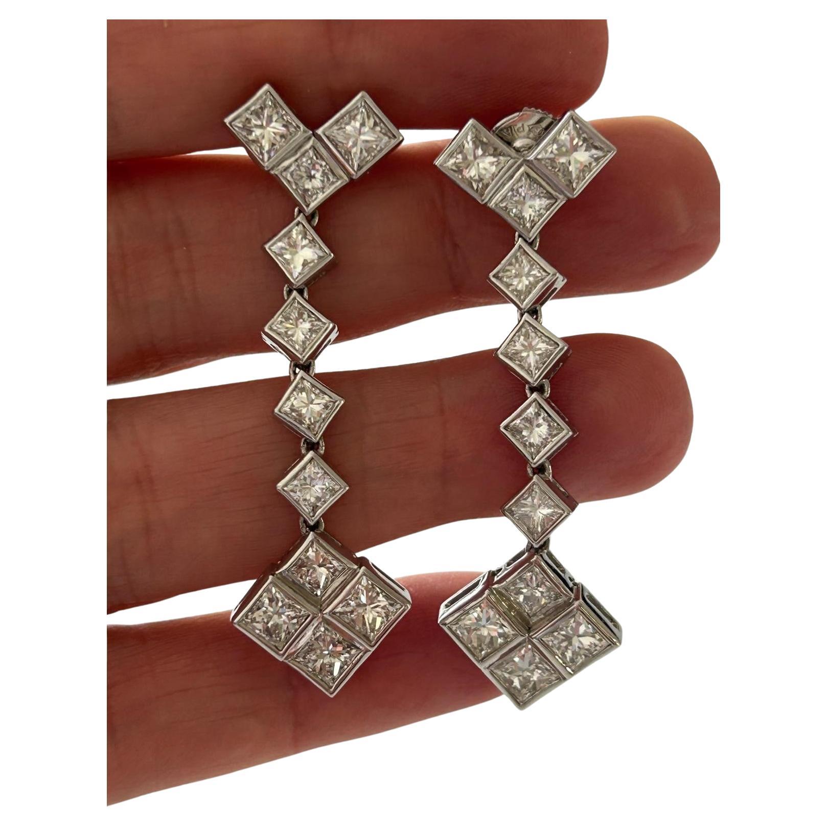 Los modernos pendientes de gota corte princesa en venta