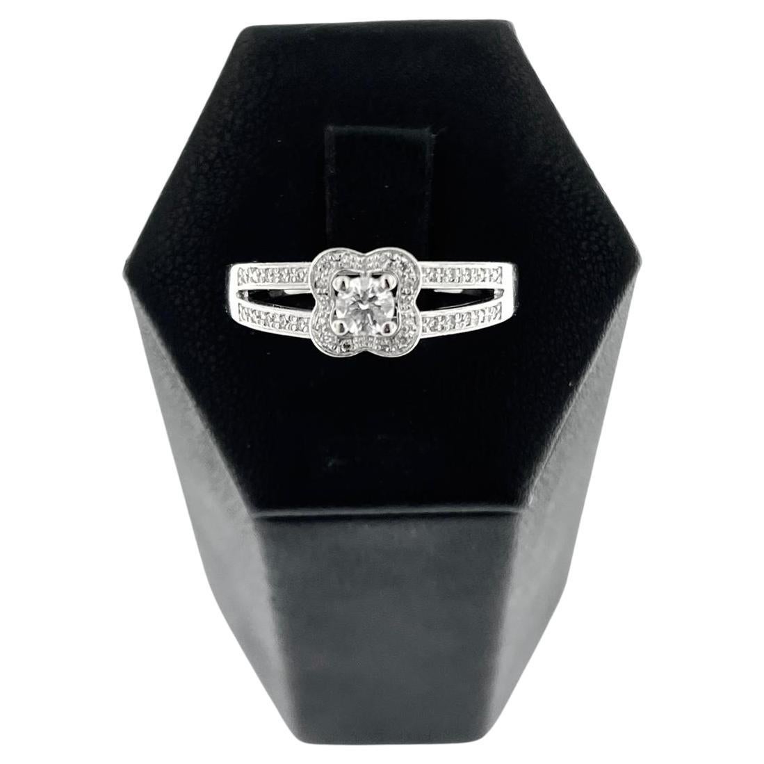 Mauboussin Chance of Love N°2 White Gold Engagement Ring with Diamonds