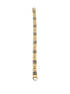 Italienisches Chimento-Armband im Vintage-Stil aus 18-karätigem Gelb- und Weißgold