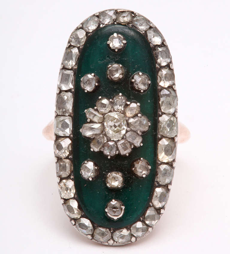 Opulent, Rare, Georgian Diamond Ring