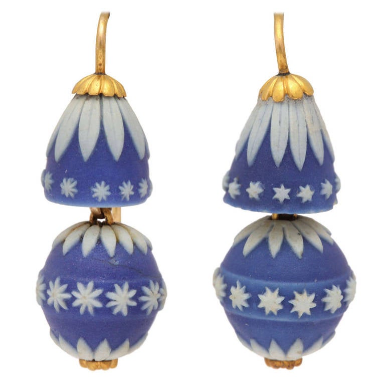 Josiah Wedgwood ear drops, ca. 1800, offered by Glorious