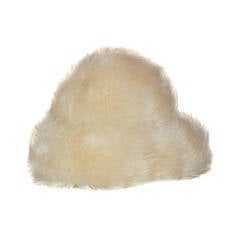 Yves Saint Laurent Cream Lambskin Hat