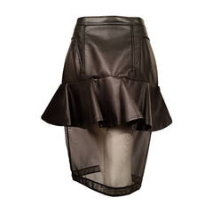 New Givenchy Fashion-Forward Peplum Skirt with Nylon Net Bottom