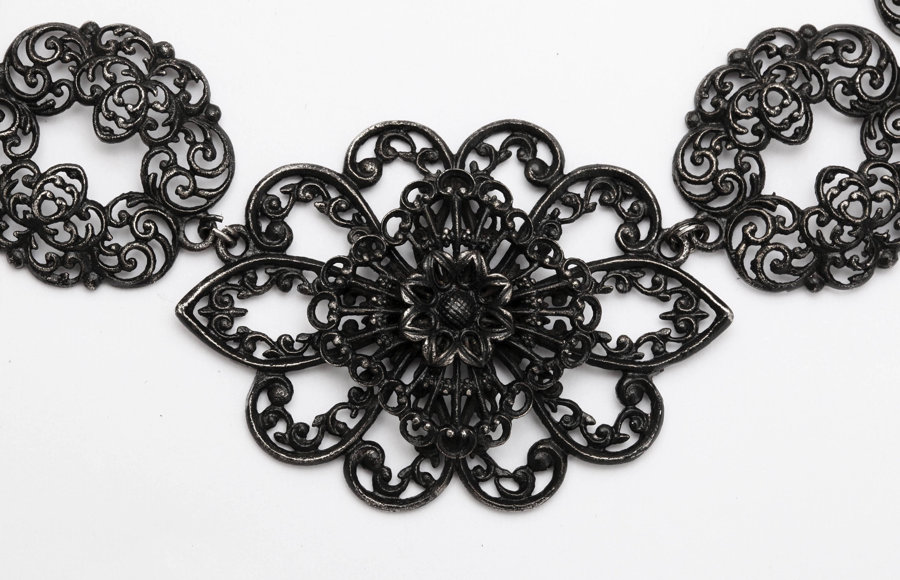 Phenomenal Berlin Iron Necklace, circa 1820-1830 In Excellent Condition In Stamford, CT