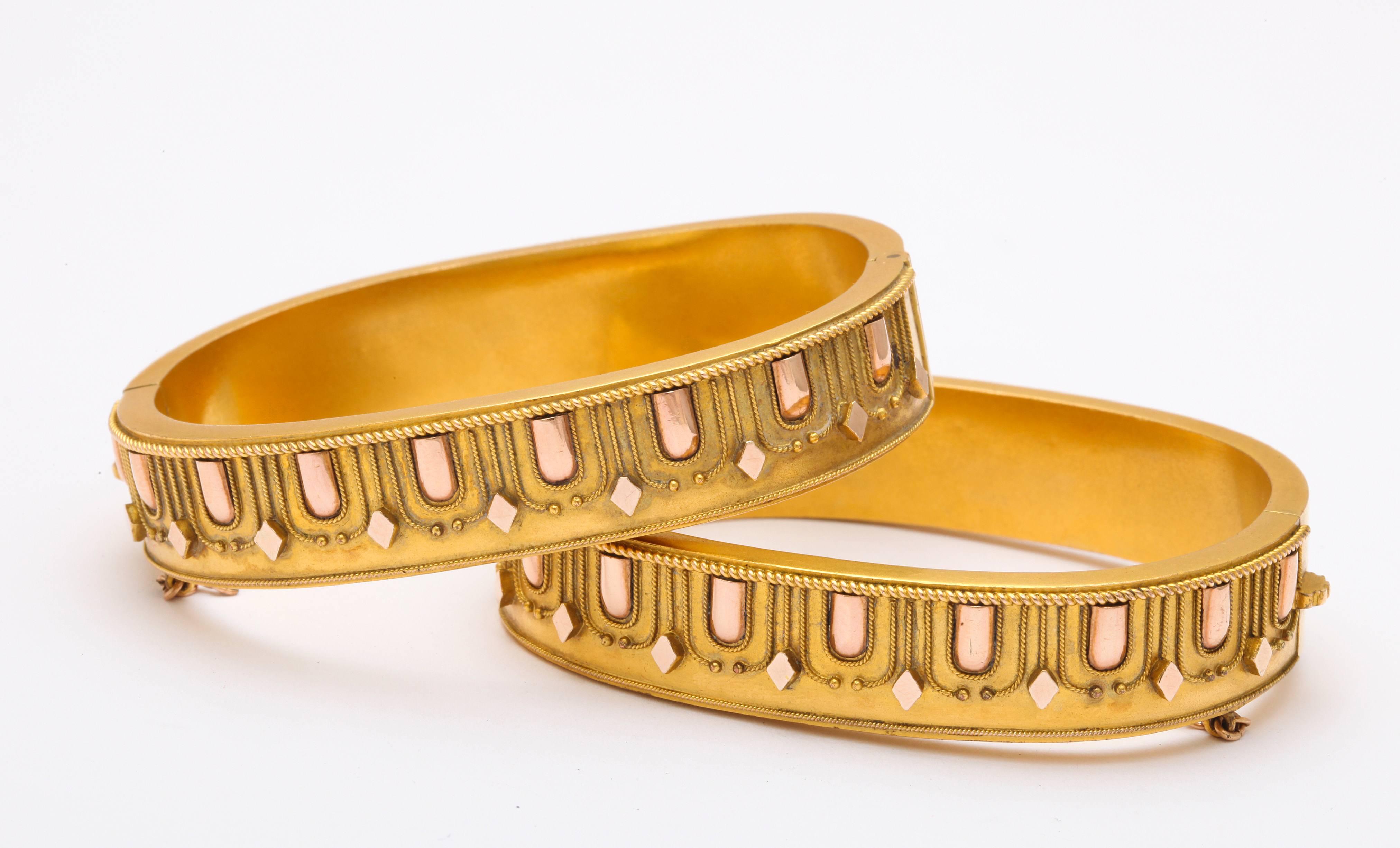 Victorian Two by Two: A Pair of Gold Wedding Bracelets