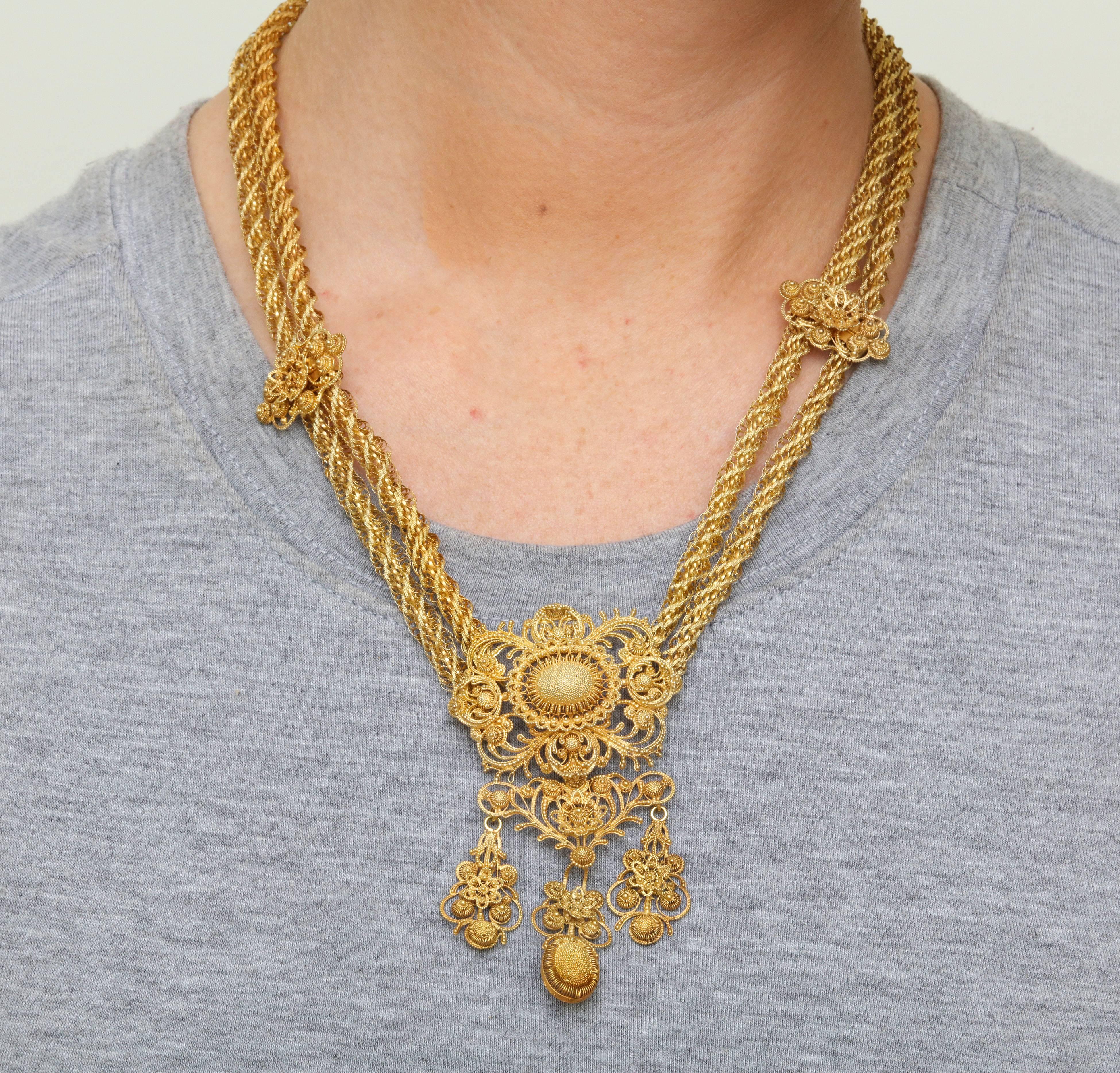cannetille necklace