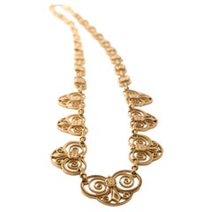 Antique 18 Kt French Art Nouveau Necklace