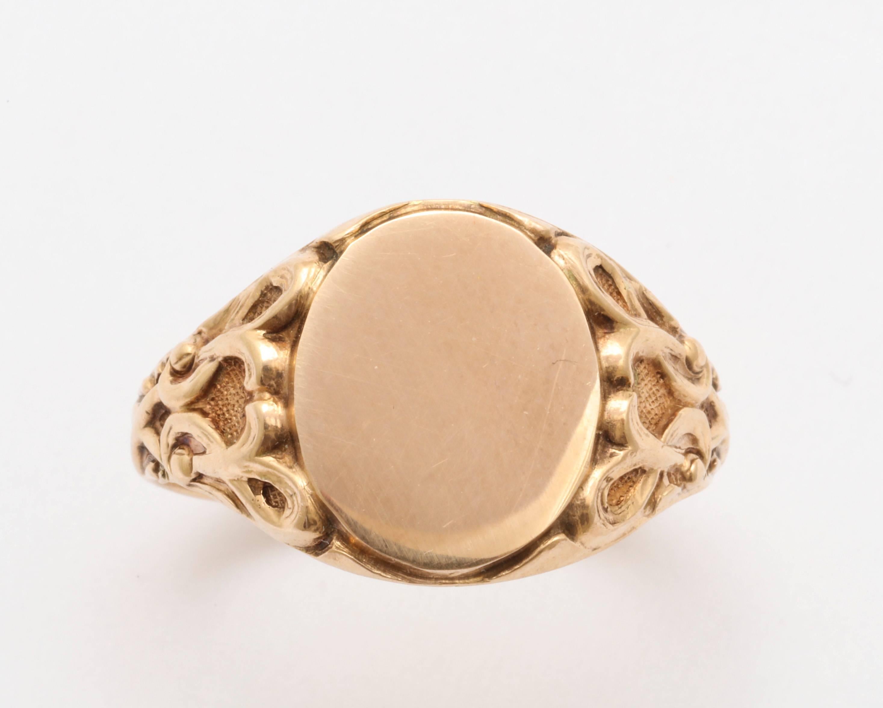 edwardian signet ring