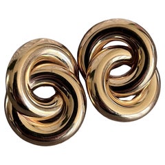 Vintage 14kt Gold Wirbel Ohrringe Made in USA