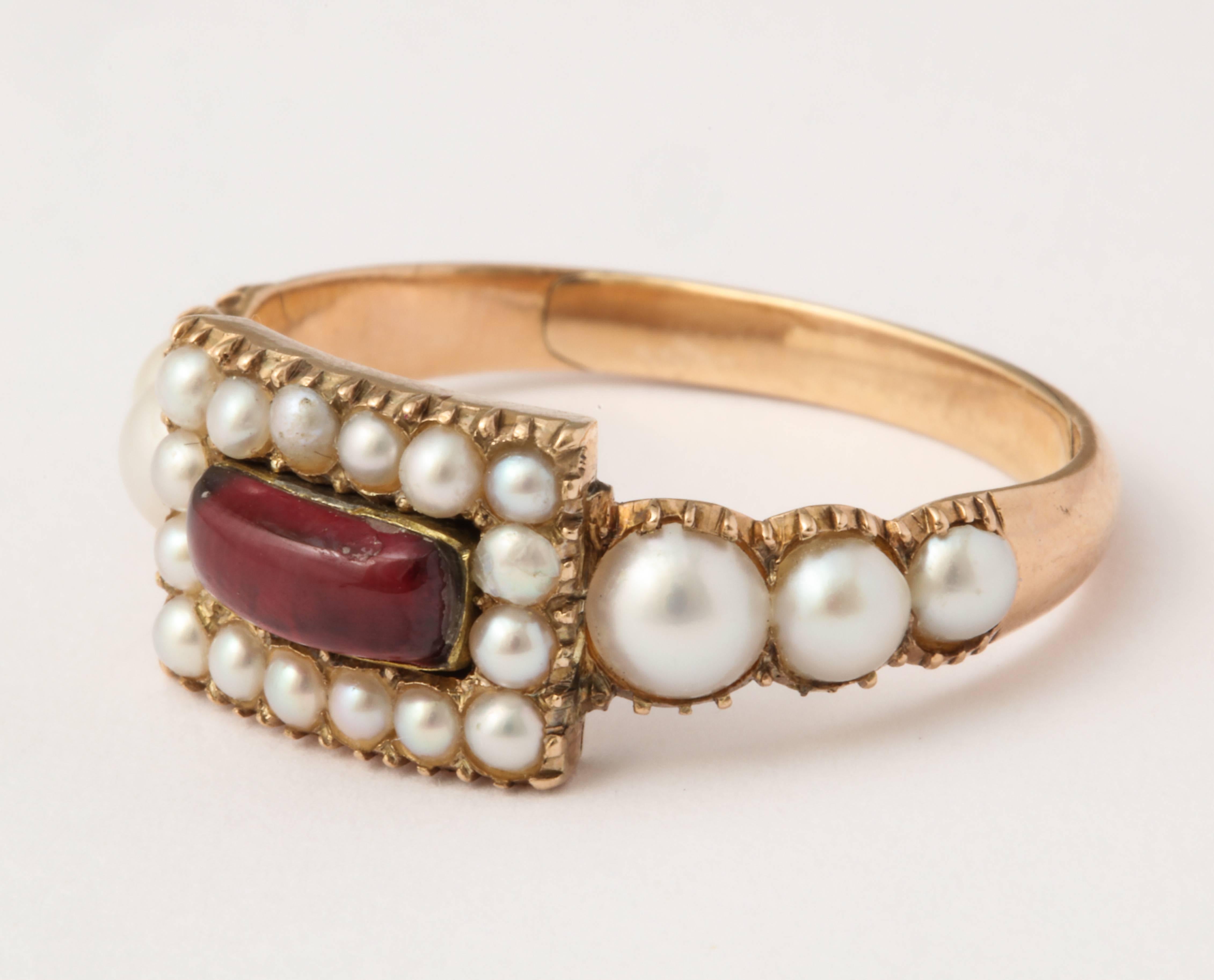 pearl and garnet jewelry