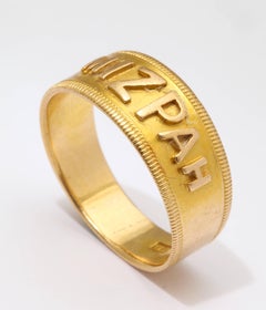 Mizpah 18 Karat Gold Hallmarked Ring, circa 1870