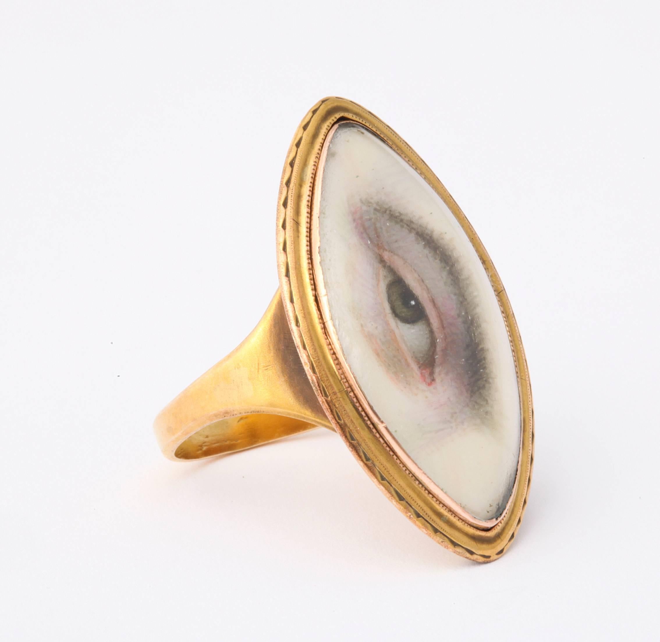 antique georgian lover's eye jewelry for sale