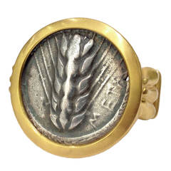 Bronze Roman Coin Heavy Gold Ring