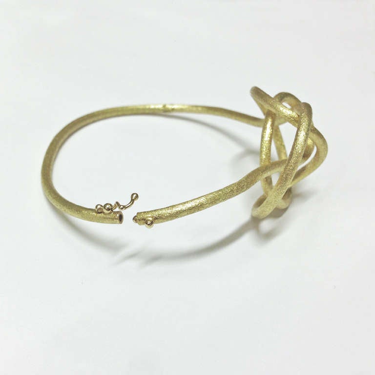 Joseph Murray Satin Gold Love Knot Bracelet 1
