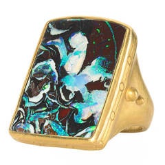 Lilly Fitzgerald Boulder Opal Golden Wave Ring