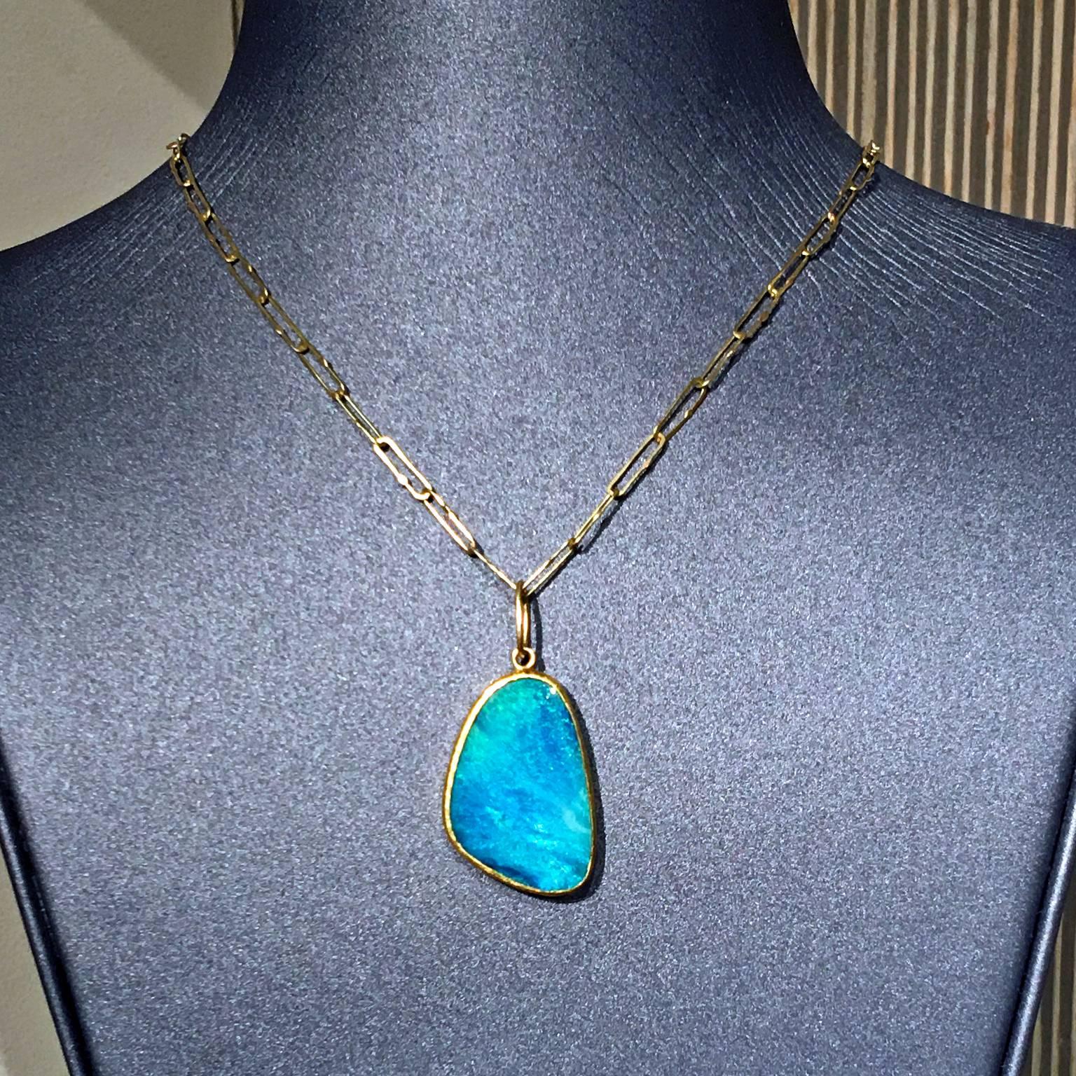 opal doublet pendant