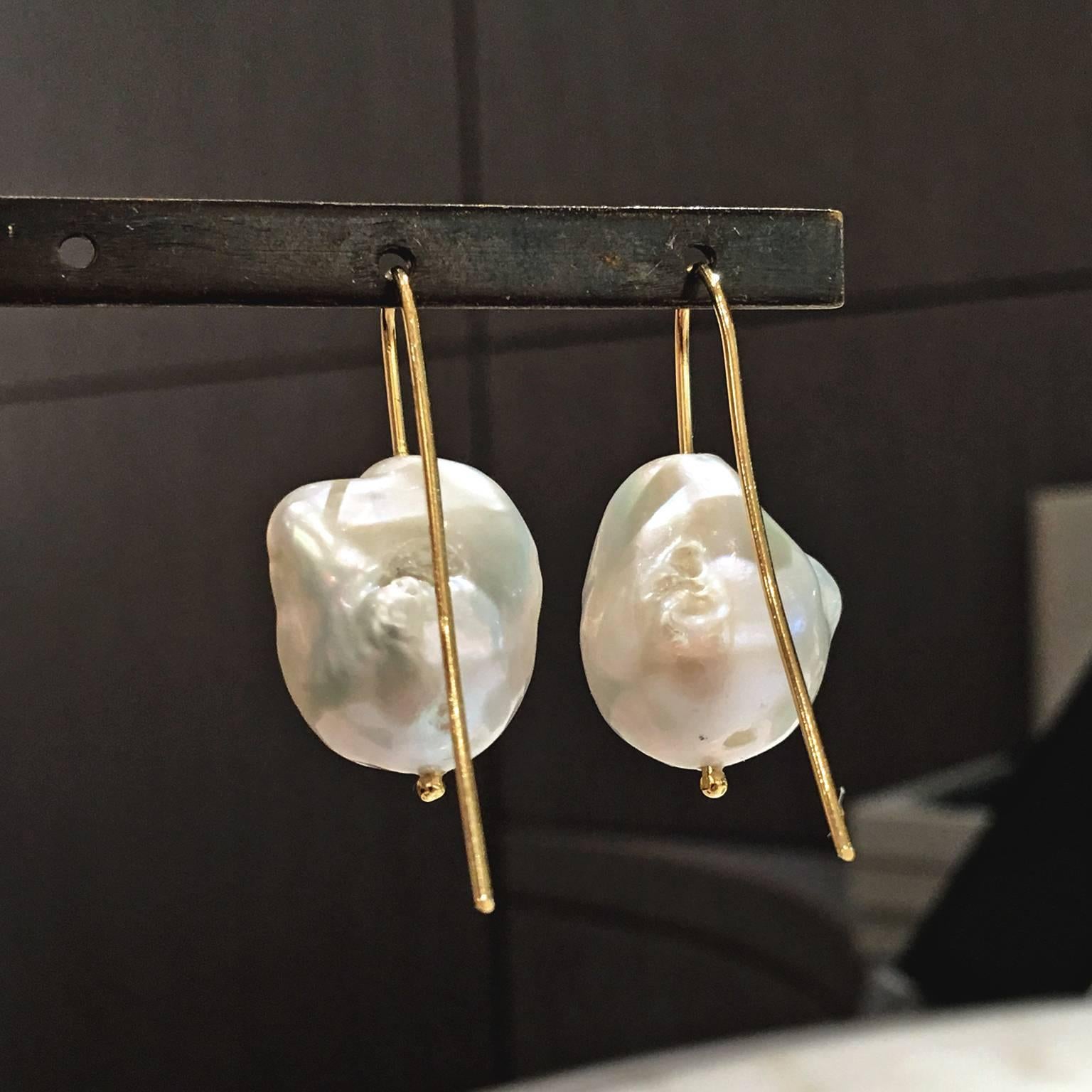 baroque pearl earrings drop