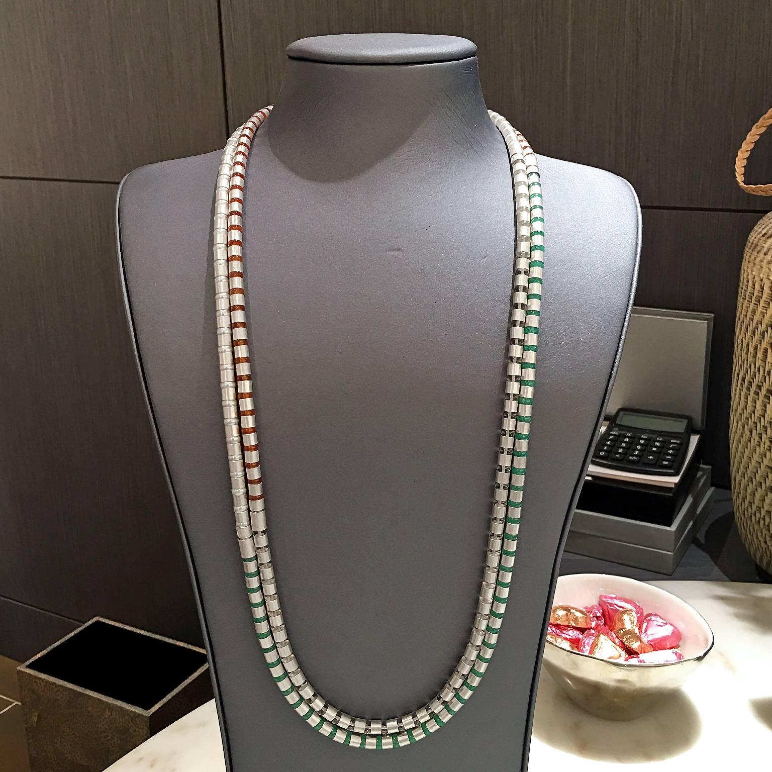 Modern Zimmermann Pearl Chrysoprase Rock Crystal Carnelian Versatile Wrap Necklaces