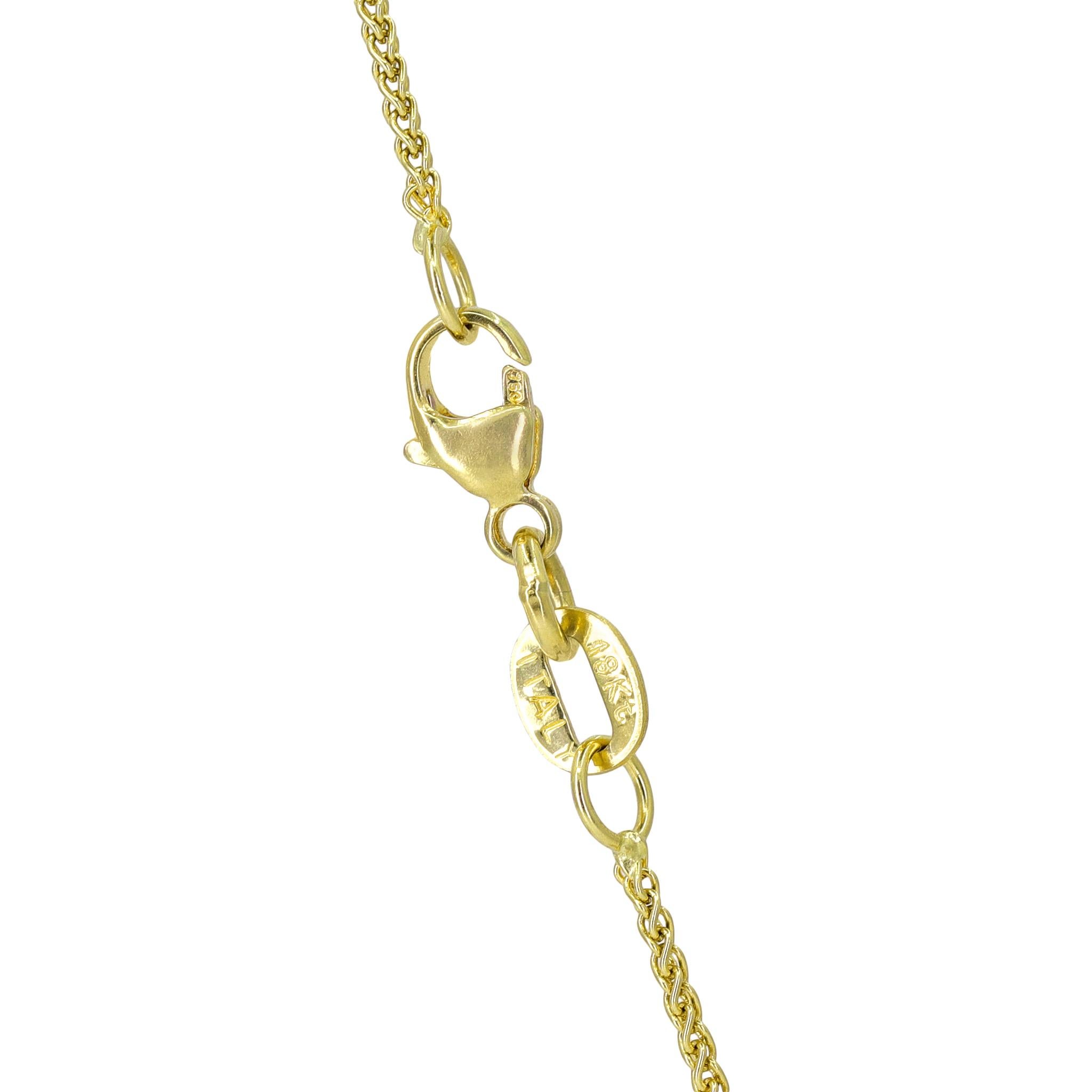 Collier Crevasse en or jaune, diamant blanc ovale émeraude, Barbara Heinrich 2025 en vente 2