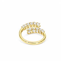 GIA Certified 1.83ct Oval Natural Diamond Adjustable Ring in 18 Gold