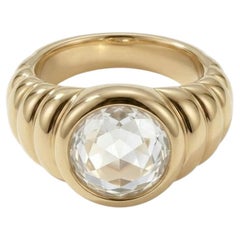 IGI Certified 1.00ct Round-Cut Diamond Wide Wedding Band in 18K Yellow Gold