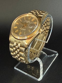 Rolex OP Date 14k Yellow Gold With Jubilee Bracelet Shantung Dial 1973 Rare!