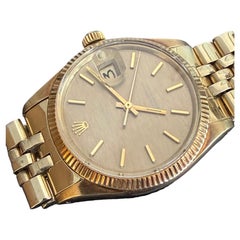 Rolex OP Date 14k Yellow Gold With Jubilee Bracelet Shantung Dial 1973 Rare!