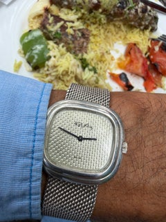 Roy King Sterling Silver Watch With Integrated Bracelet ca' 1970's England