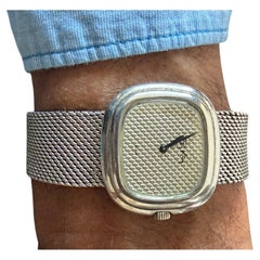 Roy King Sterling Silver Watch With Integrated Bracelet ca' 1970's England