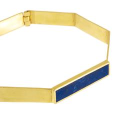 Lapis Silver Plate Rustam Choker