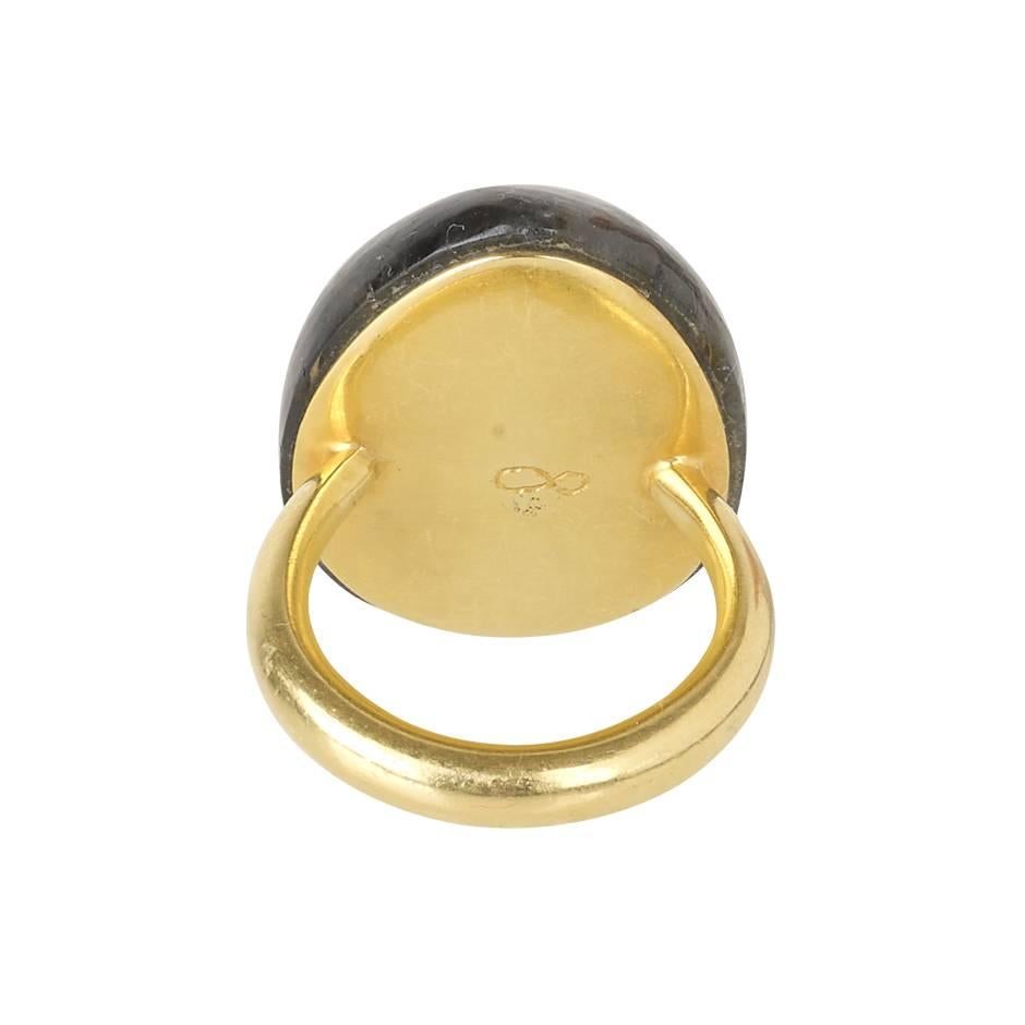 Labradorite Gold Sweetie Ring In New Condition In London, GB