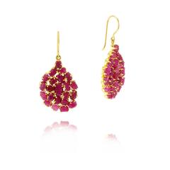 Invisible Collection Ruby Gold Earrings