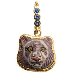 Jasper Tiger Head Pendant 5