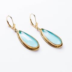 Luminous Turquoise Drop Earrings