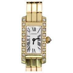Cartier Allongee Lanieres 18K Yellow Gold Watch